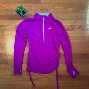 Magenta 1/2 zip athletic top